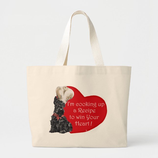 Grand Tote Bag Scottie Chef  Saint-Valentin (Devant)