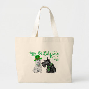 Grand Tote Bag Scottie & Westie St. Paddy's Day