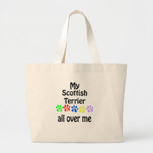 Grand Tote Bag Scottish Terrier Walks Design