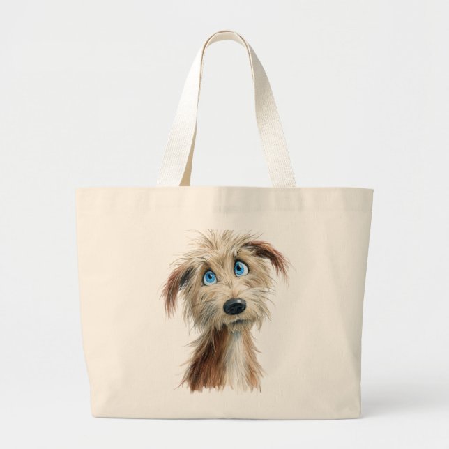 Grand Tote Bag Scruffy Dog (Devant)