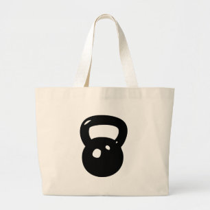 Grand Tote Bag Séance d'entraînement de Kettlebell