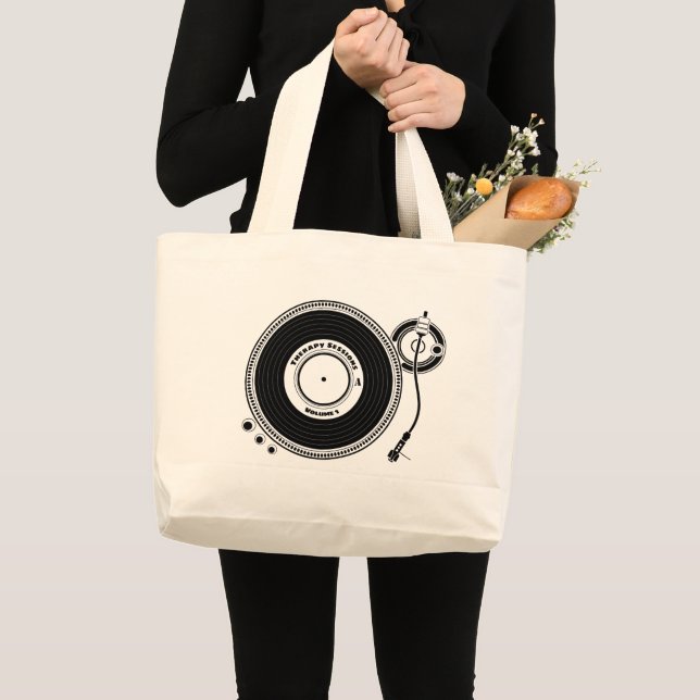 Grand Tote Bag Séances de thérapie (Devant (produit))