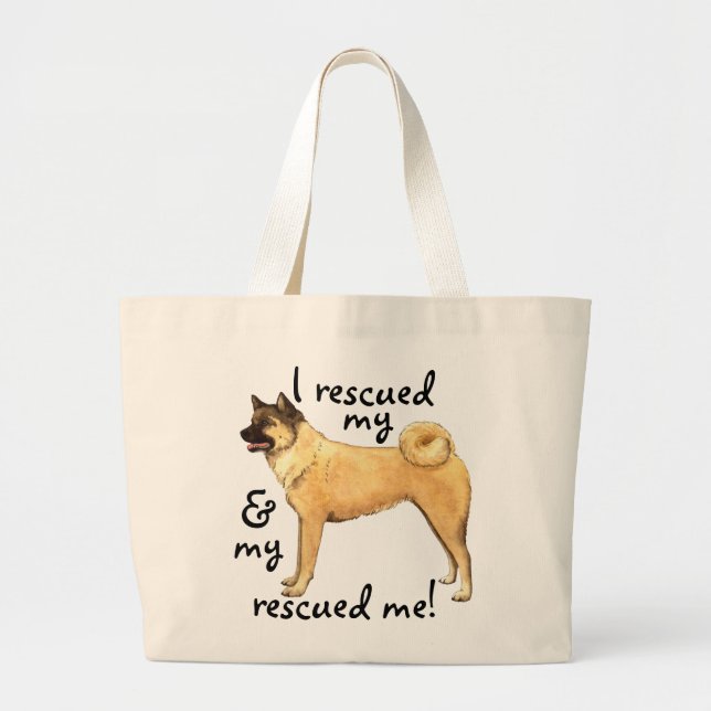 Grand Tote Bag Secourir Akita (Devant)