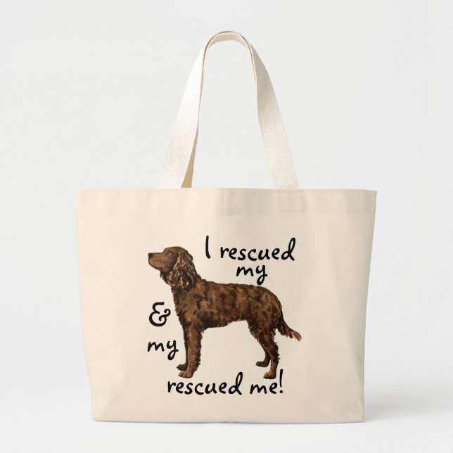 Grand Tote Bag Secourir American Water Spaniel (Devant)