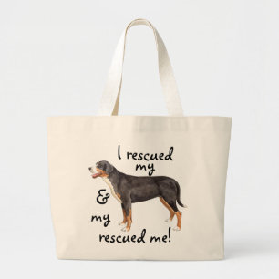 Grand Tote Bag Secourir le Chien de montagne suisse