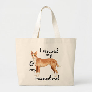 Grand Tote Bag Secourir Podengo portugais