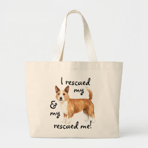 Grand Tote Bag Secourir portugais Podengo Pequeno