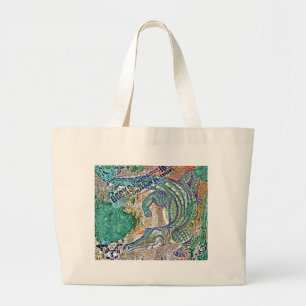 Grand Tote Bag See Ya Later Gator, After Awhile Croc Mixed Media