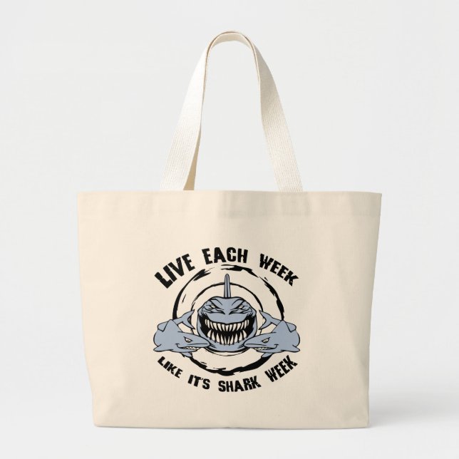 Grand Tote Bag Semaine de requin (Devant)