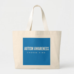 Grand Tote Bag sensibilisation sur l'autisme. choisissez gentimen