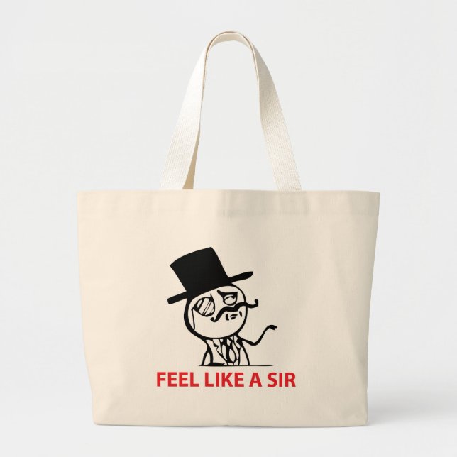 Grand Tote Bag Sentez comme monsieur (Devant)