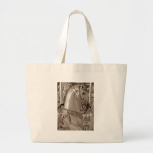 Grand Tote Bag Sepia Horse