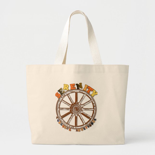 Grand Tote Bag Sérénité - Acceptation paisible (Devant)