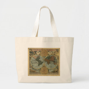 Grand Tote Bag Série de cartes antiques