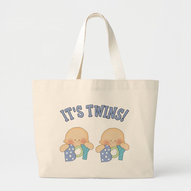 Grand Tote Bag SES JUMEAUX (garçon de garçon) (Devant)