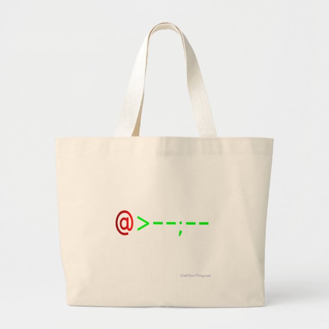 Grand Tote Bag S'est levé (Devant)