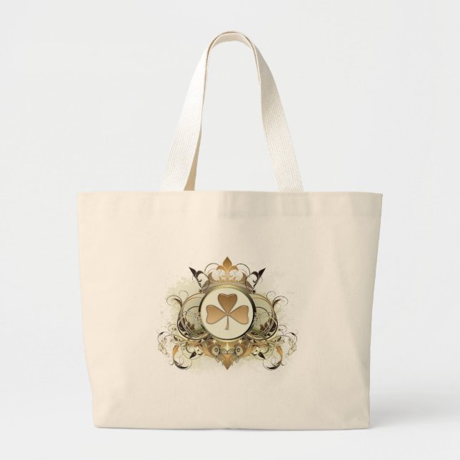Grand Tote Bag Shamrock élégant (Devant)