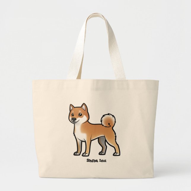 Grand Tote Bag shiba inu (Devant)