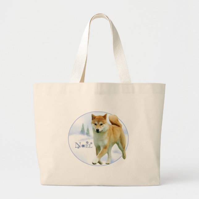 Grand Tote Bag Shiba Noel (Devant)