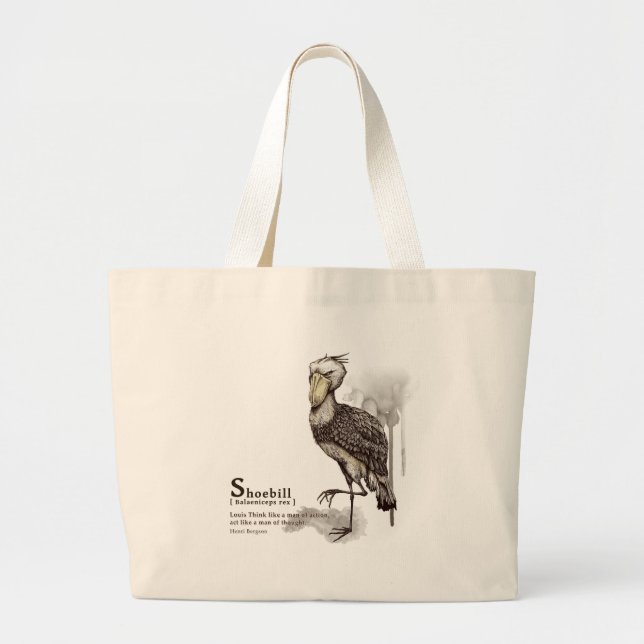 Grand Tote Bag shoebill - mocha (Devant)