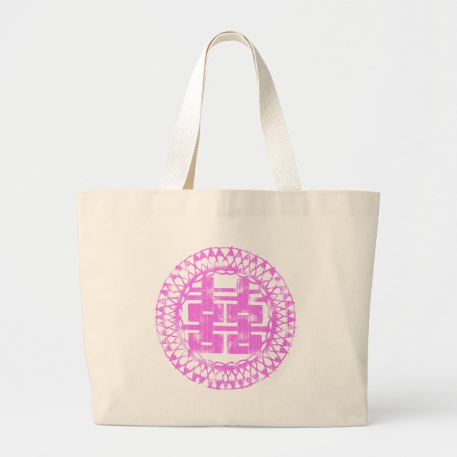Grand Tote Bag Shuan Xi rose (Devant)