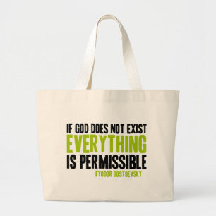 Grand Tote Bag Si Dieu n'existe pas tout est permis