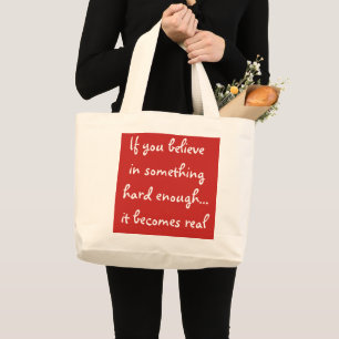 Grand Tote Bag Si vous croyez en quelque chose