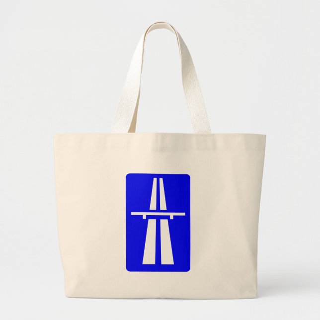 Grand Tote Bag Signe d'autoroute (Devant)