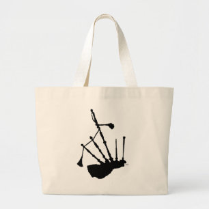 Grand Tote Bag Silhouette de cornemuse