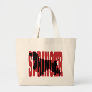 Grand Tote Bag Silhouette de springer spaniel