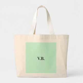 Grand Tote Bag Simple couleur unie ajouter nom texte monogramme