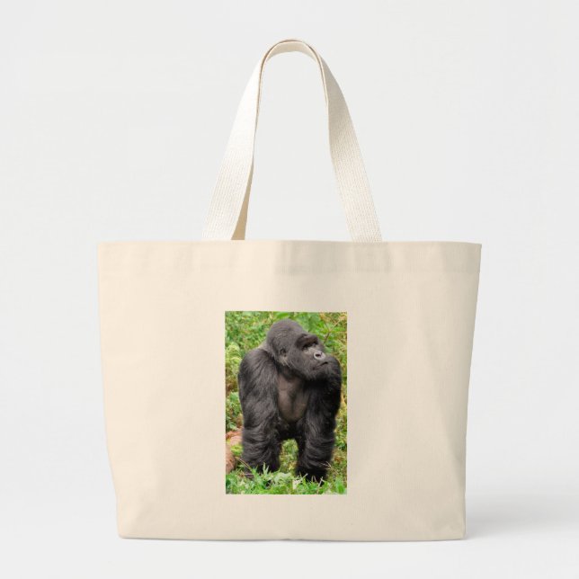 Grand Tote Bag Singe heureux (Devant)