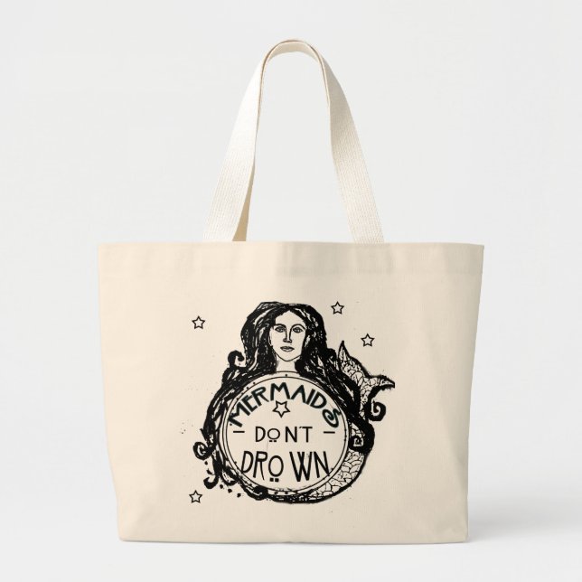 Grand Tote Bag Sirène Fourre-tout (Devant)