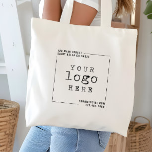 Grand Tote Bag Site Web du logo de l'entreprise moderne personnal