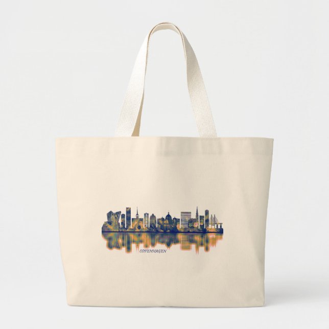 Grand Tote Bag Skyline Copenhague (Devant)