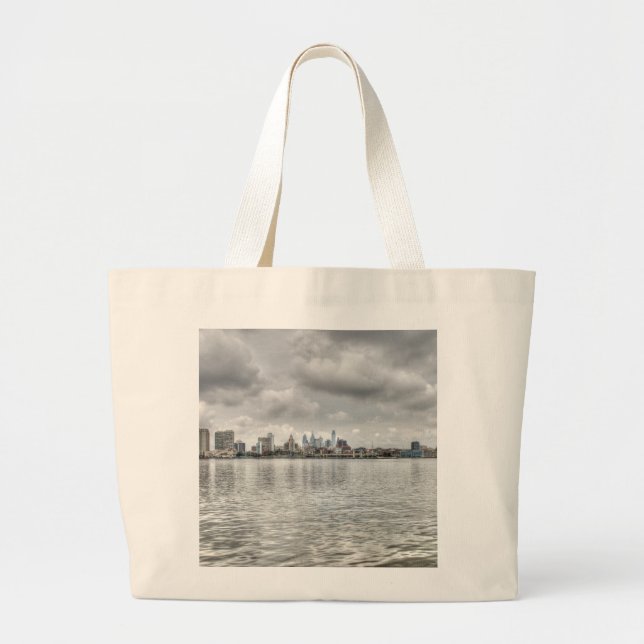 Grand Tote Bag Skyline Philly (Devant)