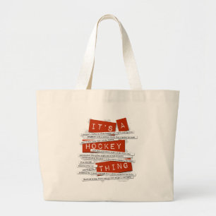 Grand Tote Bag Slang de hockey