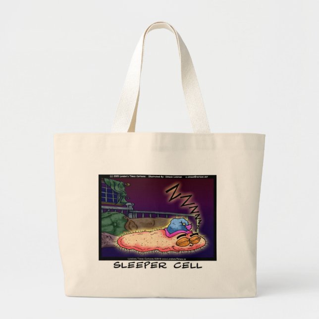 Grand Tote Bag Sleeper Cell Funny Gifts Tees &  Collectibles (Devant)