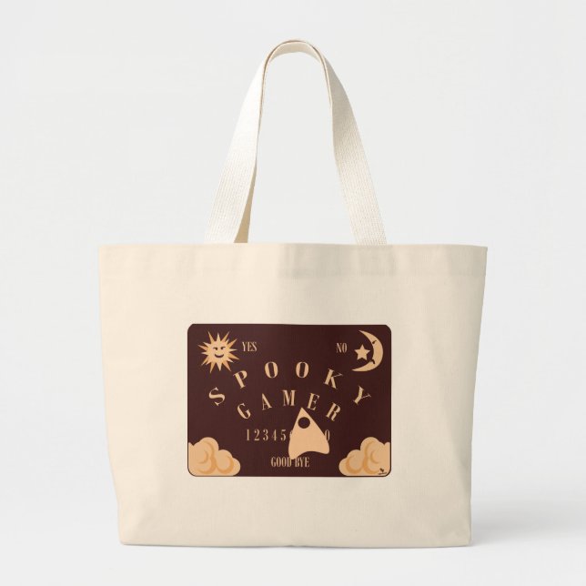 Grand Tote Bag Slogan éffrayant Gamer Fun Boardgame (Devant)