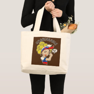 Grand Tote Bag Slovaque Fille Inbrisable I Patrimoine Slovaque I
