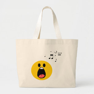 Grand Tote Bag Smiley de chant