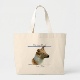 Grand Tote Bag Smooth Collie Best Friend 2