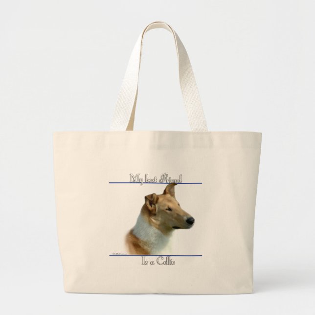 Grand Tote Bag Smooth Collie Best Friend 2 (Devant)