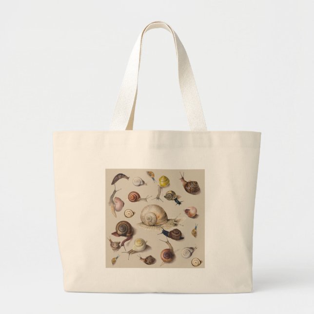 Grand Tote Bag Snail Slug Garden Pet Gastropod (Devant)