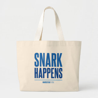 Grand Tote Bag Snark se produit - lettrage bleu