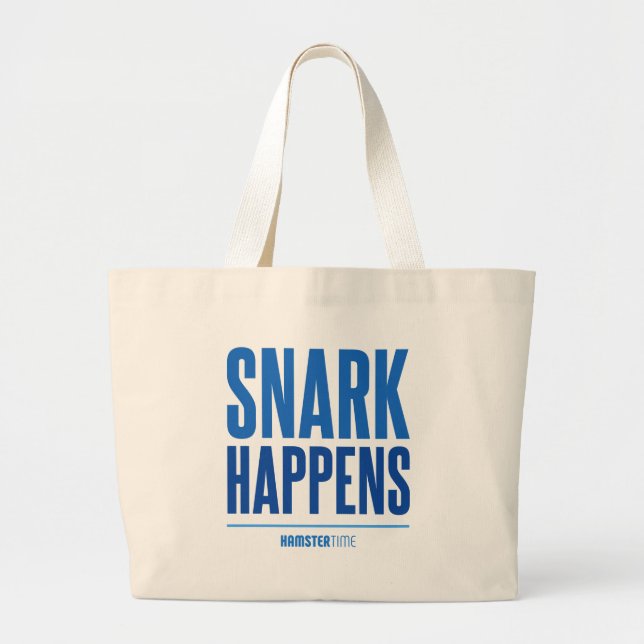 Grand Tote Bag Snark se produit - lettrage bleu (Devant)