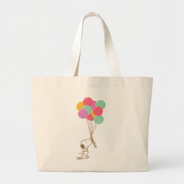Grand Tote Bag Snoopy et ballons (Devant)