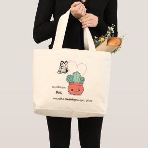 Grand Tote Bag So Different, Parfait Ensemble - mignon couple d'a