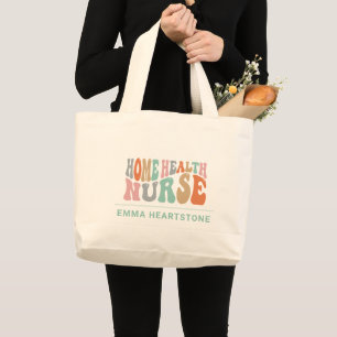 Grand Tote Bag Soins de santé à domicile Infirmière aidante
