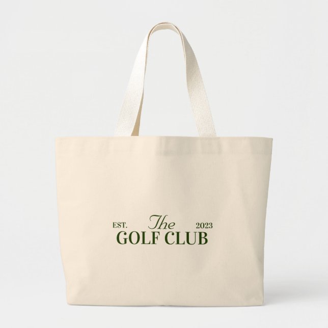 Grand Tote Bag soirée à thème club de golf. Bachelor Party (Devant)